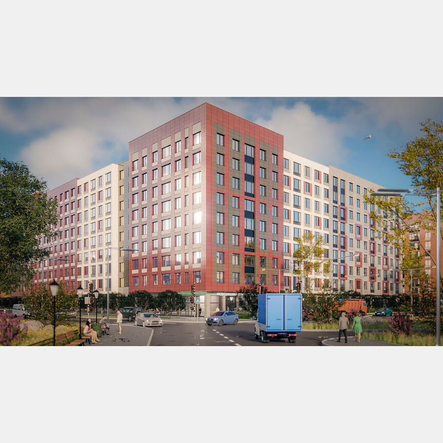 2-к. квартира, 64 м², 6/9 эт.