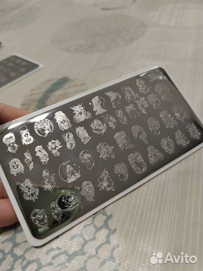 Стэмпинг, пластины для стемпинга 6 шт