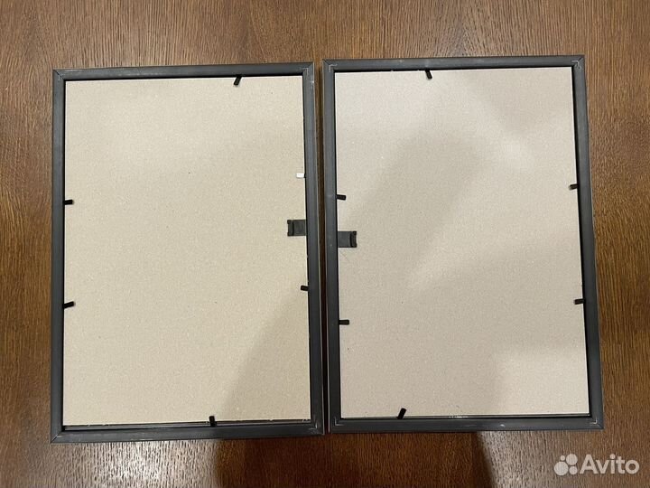 Фоторамки А4 серебрянные 2 штуки