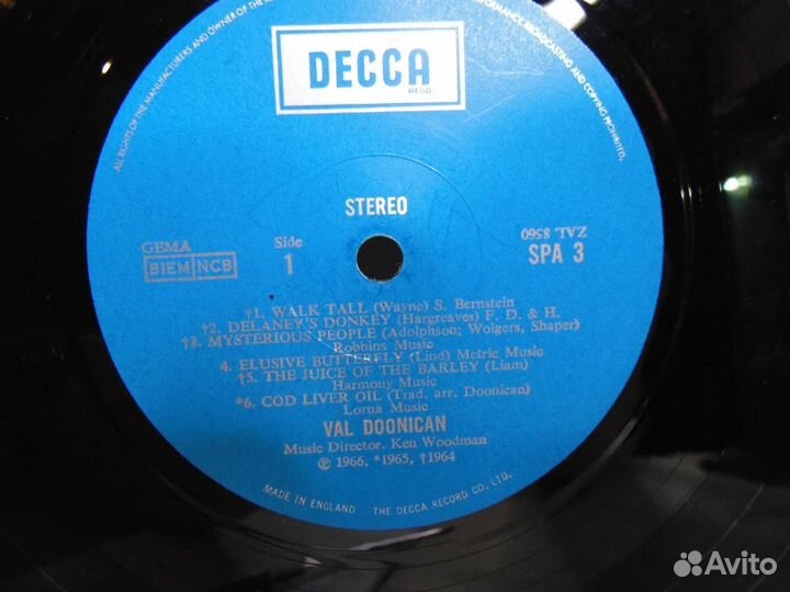 Пластинка (LP). Val Doonican.357