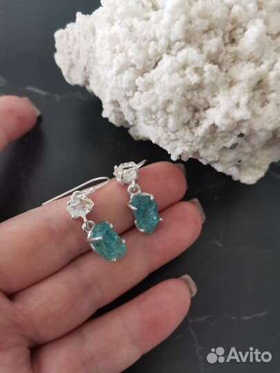 Неоновый апатит кулон