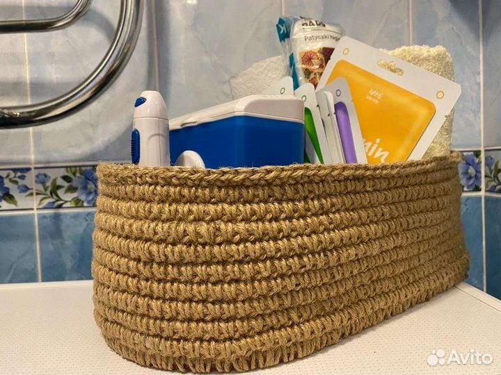 Корзина из джута
