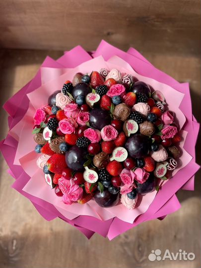 Вкусные съедобные фруктовые букеты