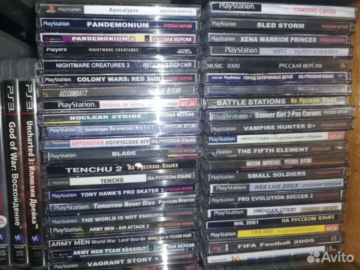 Много игр PS2 и PSone