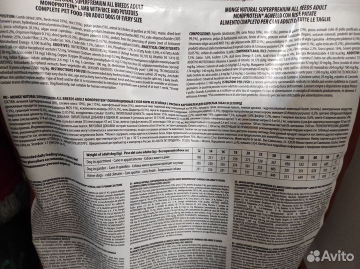 Сухой корм для собак monge 12 кг
