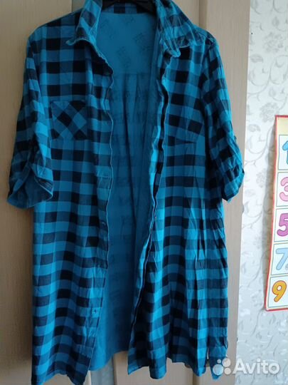 Платье рубашка женская домашняя 58-60