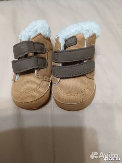 Пинетки ботиночки тёплые Франция бренд оригинал