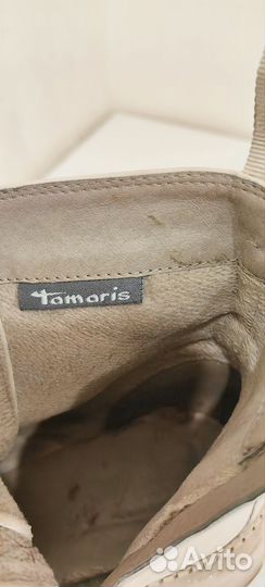 Женские ботинки tamaris бежевые