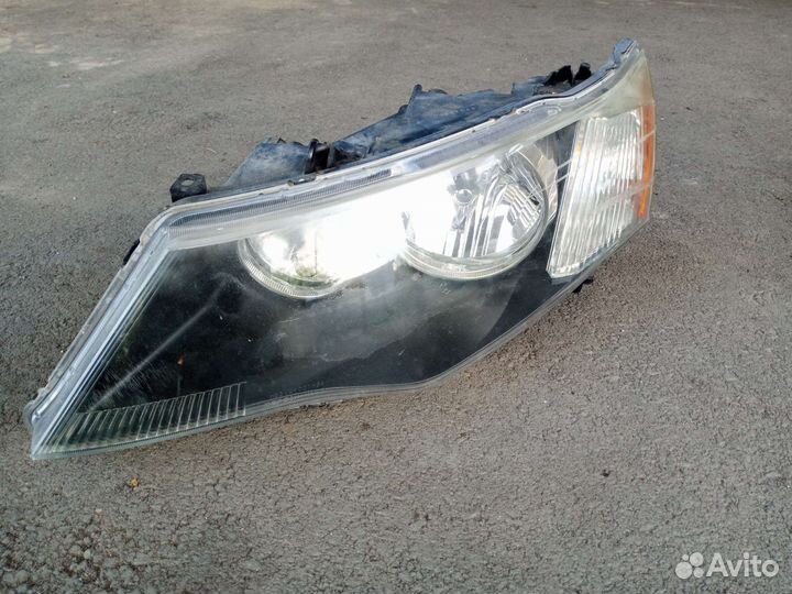 Фара митсубиси аутлендер xl левая