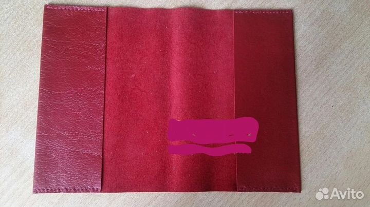 Кожаная обложка на паспорт