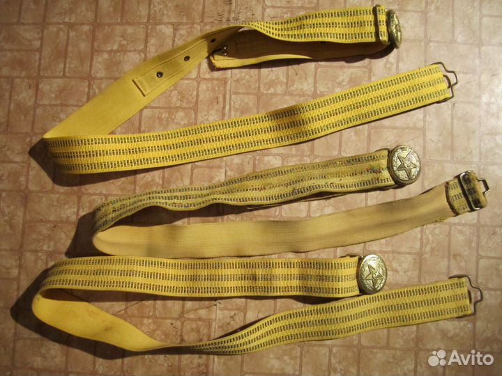Ремень офицерский парадный, портупея, СССР