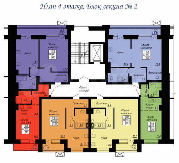 1-к. квартира, 39,9 м², 4/10 эт.