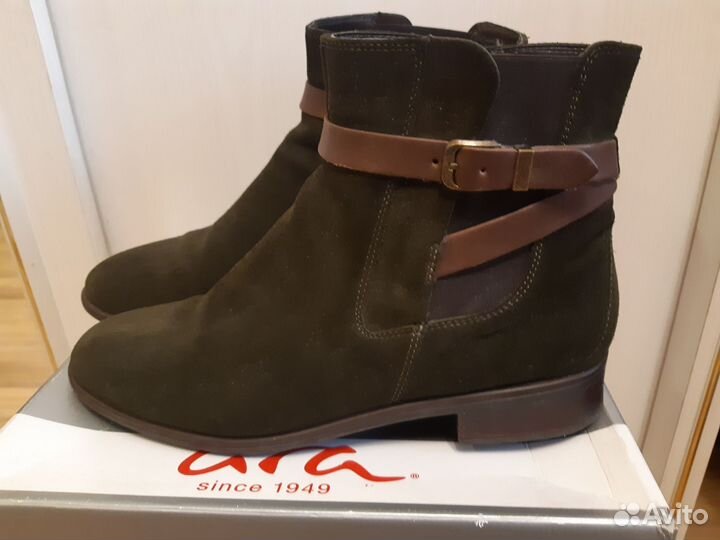 Полусапоги женские 43 р-р Германия, натур.замша