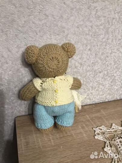 Мишка вязаный игрушка