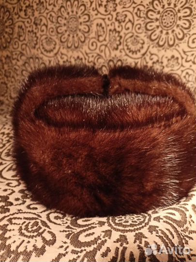 Норковая шапка мужская ушанка