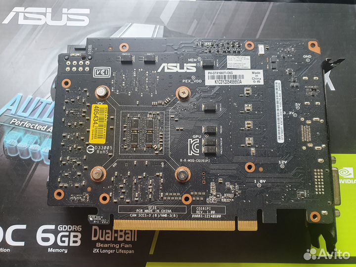 Видеокарта Asus GeForce 1660 Ti