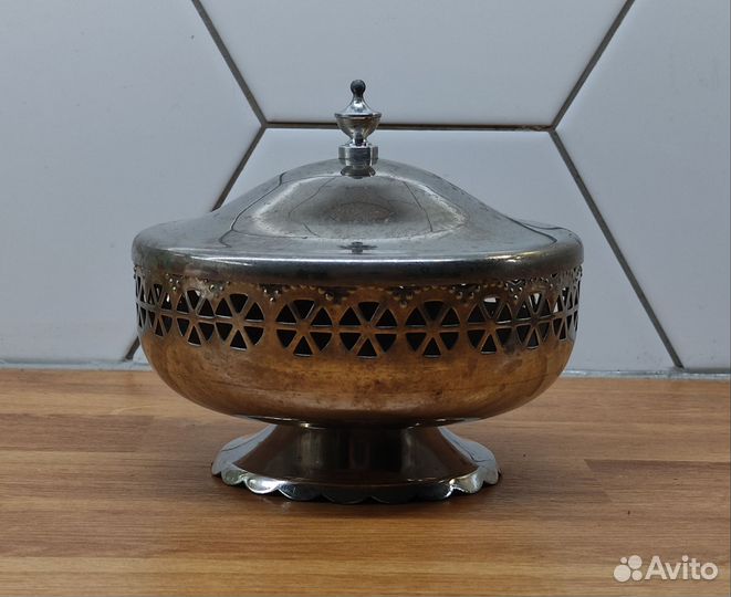 Конфетница из мельхиора СССР