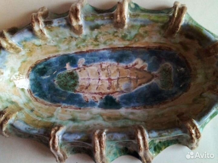 Рыба в бассейне-блюдо, пепельница и т.д.Керамика