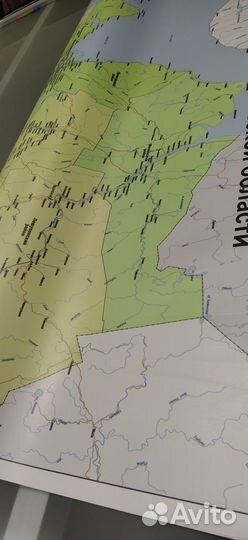 Карта Архангельской области бумажная (без нао)