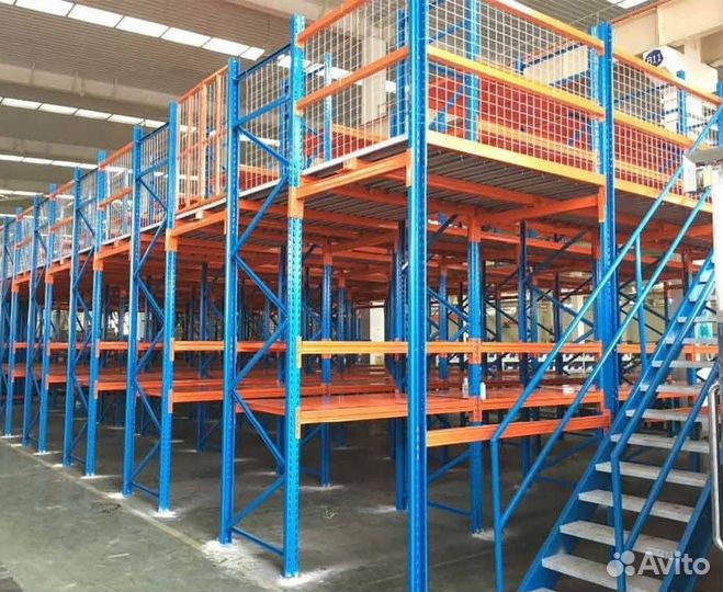 Мезонинные стеллажи