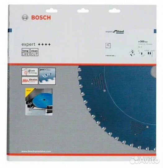 Пильный диск bosch Expert for Steel 2608643060 305