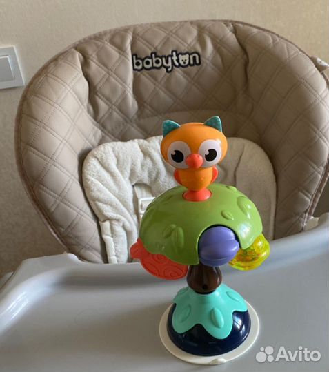 Сова на присоске, игрушка настольная