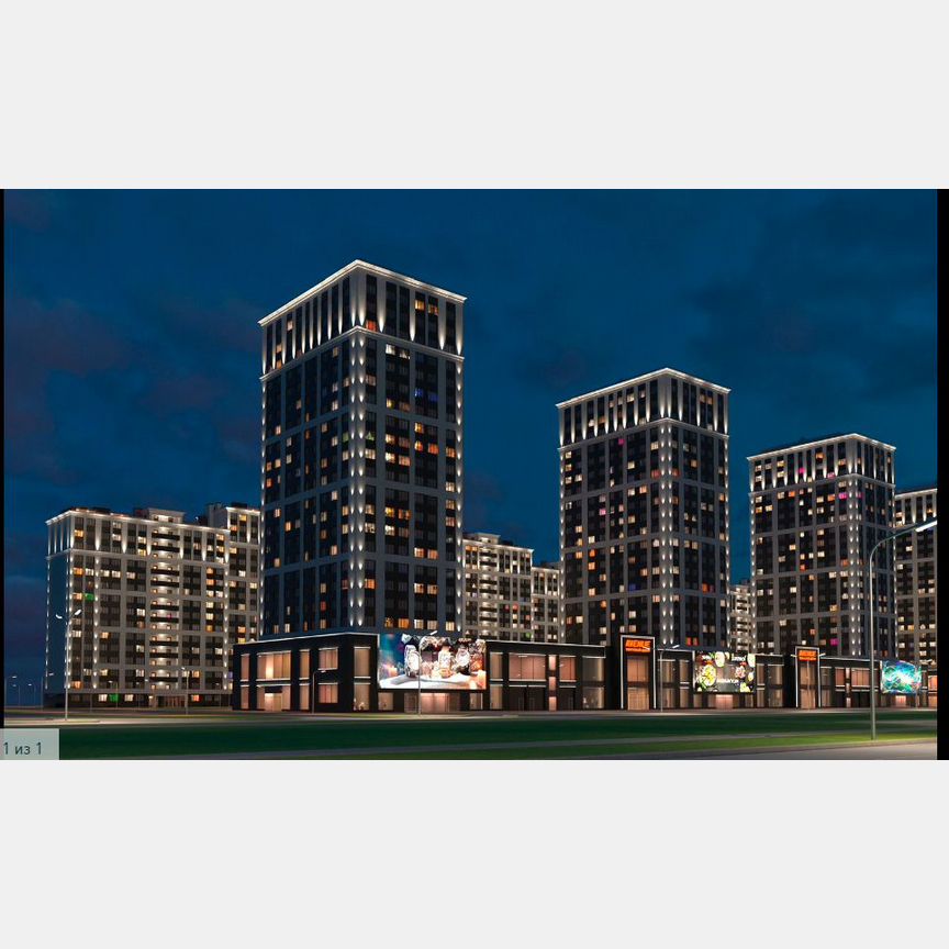 Квартира-студия, 31,1 м², 16/22 эт.