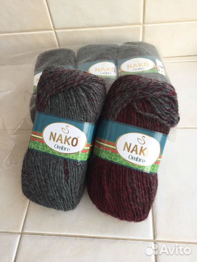 Пряжа нитки Alize Lanagold, Nako Ombre