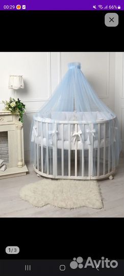 Балдахин в кроватку с держателем