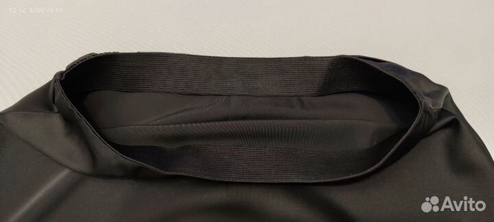 Юбка женская атласная черная