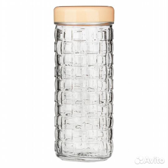 Банка с крышкой 0, 85л, стекло