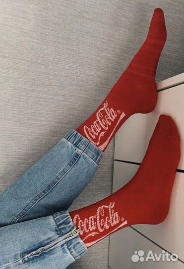 Высокие носки с принтом