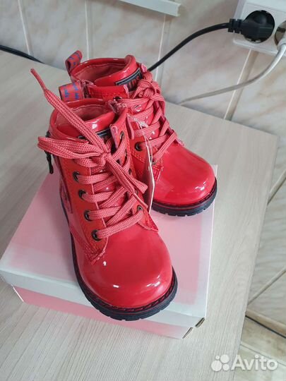 Ботинки для девочки 21, 23 р., новые демисезонные