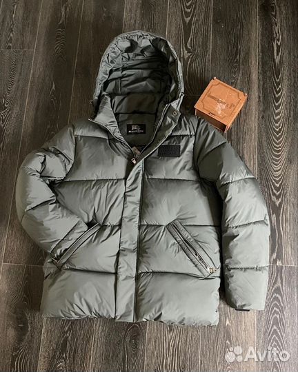 Зимний пуховик burberry с капюшоном 46-54