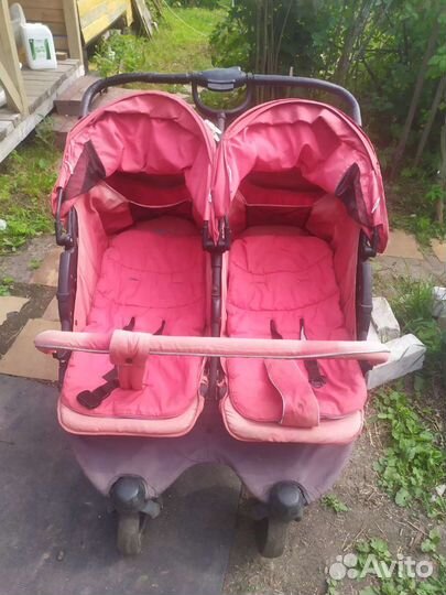 Коляска для двойни для дачи, деревни