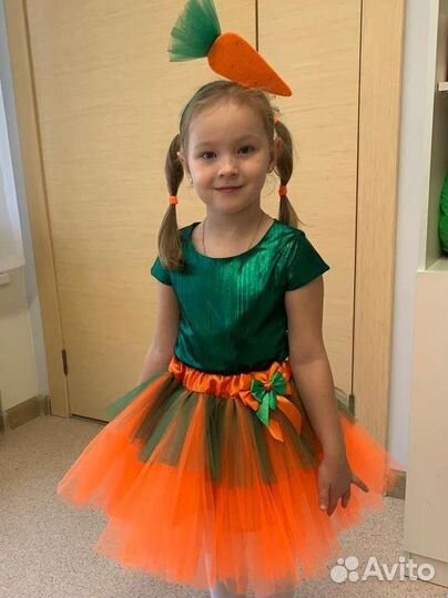 Костюм морковки для девочки