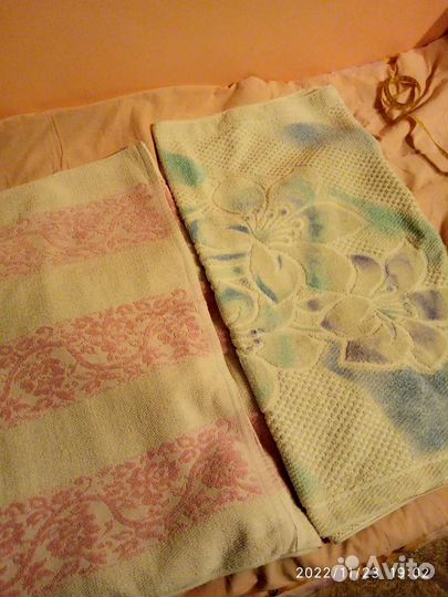 Полотенце б/у банное махровое СССР