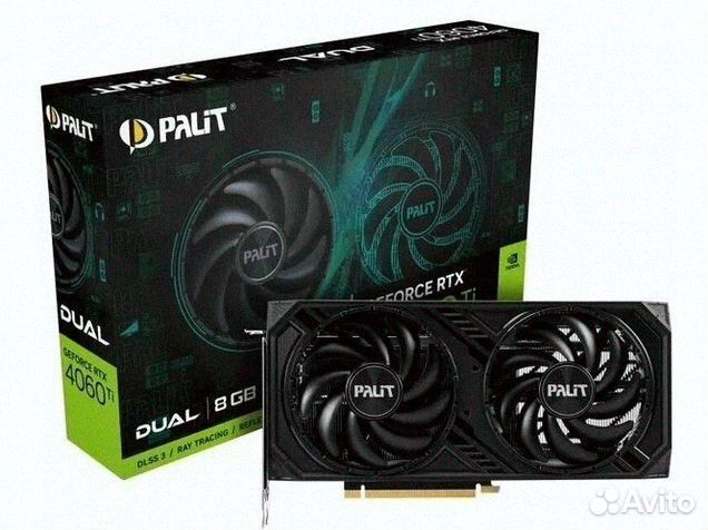 Видеокарта Palit RTX 4060 Ti dual NEW 2