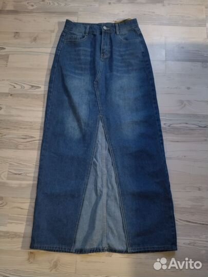 Юбка джинсовая макси 44/46