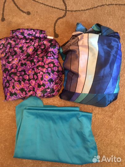 Куски новой ткани для рукоделия