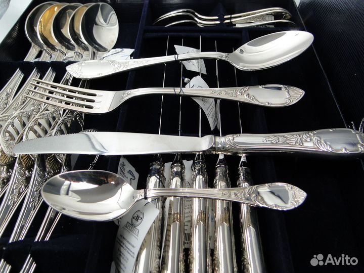 Набор столового серебра на 6 персон, 925 проба