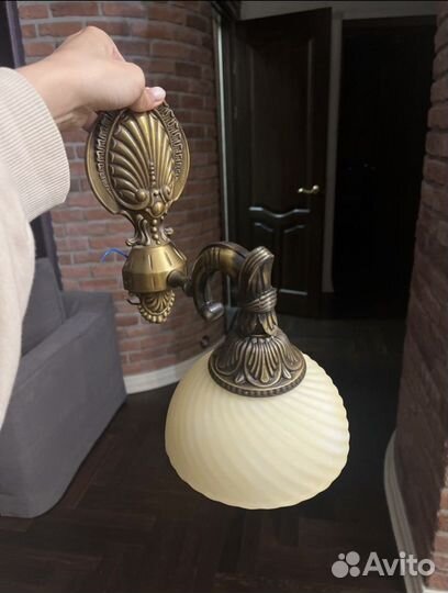 Люстра потолочная бронза бу