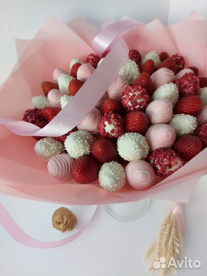 Букет из клубники в шоколаде