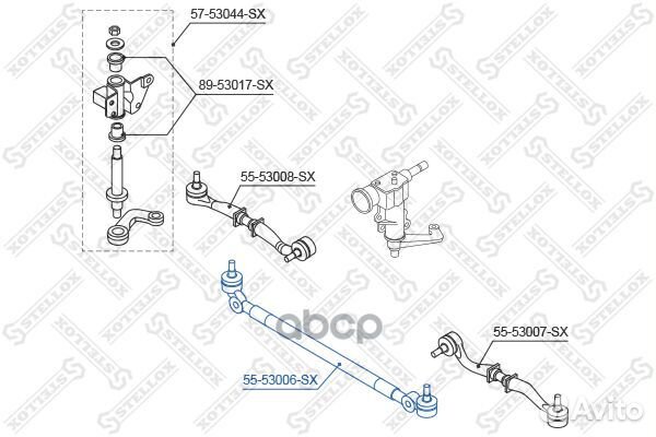 55-53006-SX тяга рулевая центральная в сборе K