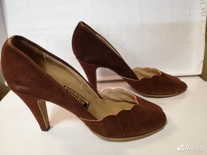 Туфли натур замша 40 размер