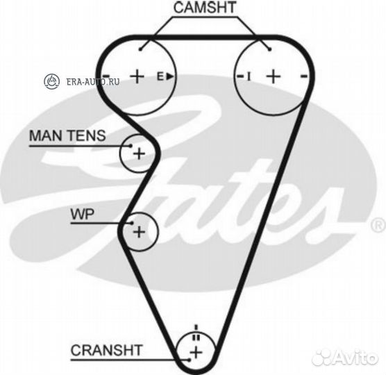Gates 5416XS 70264x26 Ремень грм