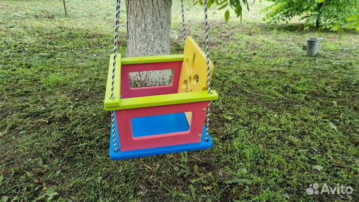 Детские качели деревянные