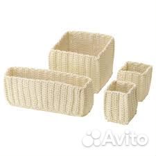 Корзины текстиль IKEA 4 шт