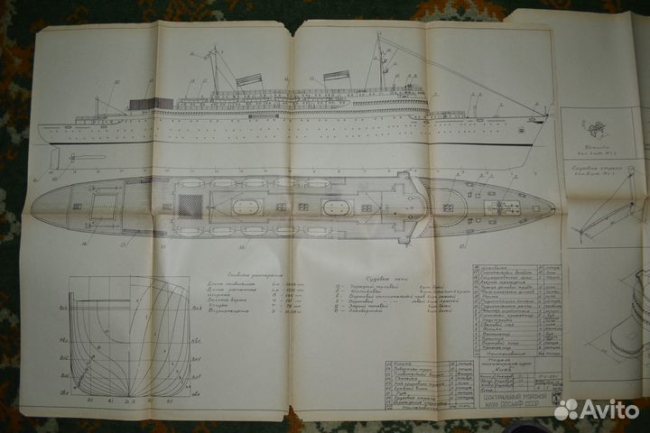 Судомоделизм Чертёжы судов Досааф