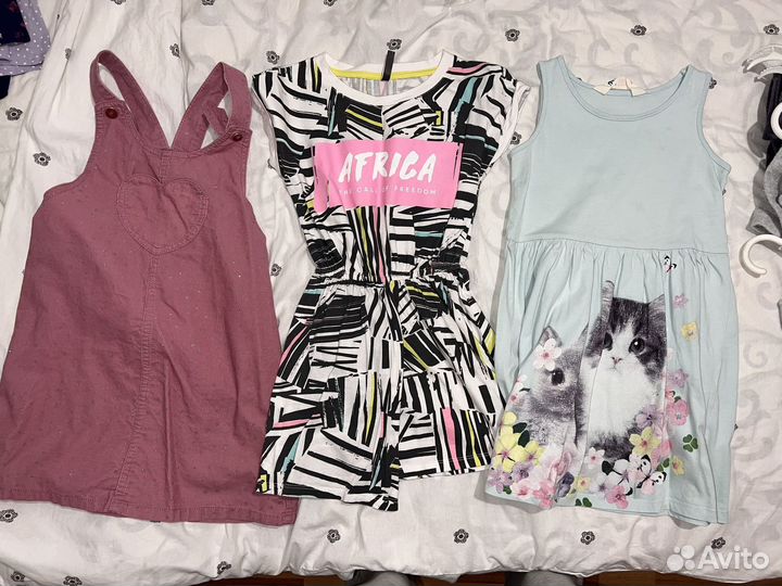 Вещи на девочку 116 платья, штаны